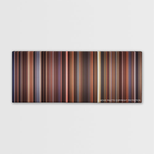 Bicentennial Man color palette canvas print: thousands of thin vertical stripes of color
