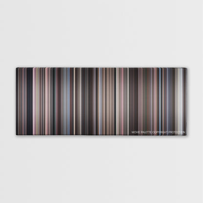 Serpico color palette canvas print: thousands of thin vertical stripes of color