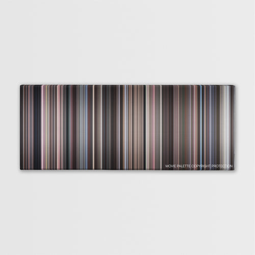 Serpico color palette canvas print: thousands of thin vertical stripes of color