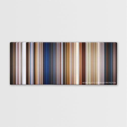 Men in Black: International color palette canvas print: thousands of thin vertical stripes of color