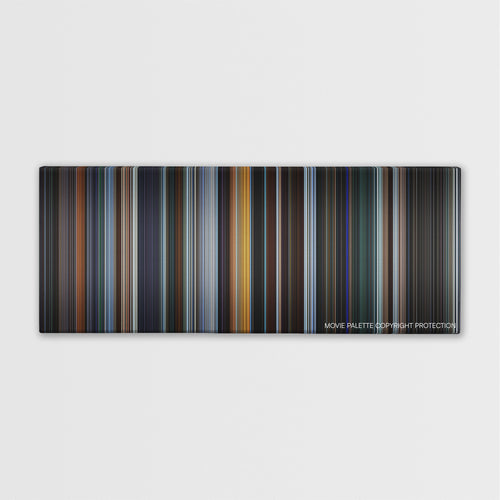 Miami Vice color palette canvas print: thousands of thin vertical stripes of color