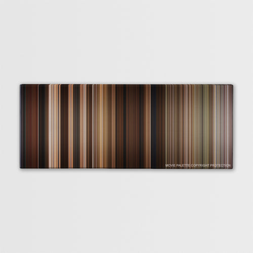 Back to the Future Part III color palette canvas print: thousands of thin vertical stripes of color