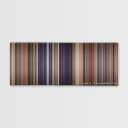 The Nutty Professor color palette canvas print: thousands of thin vertical stripes of color