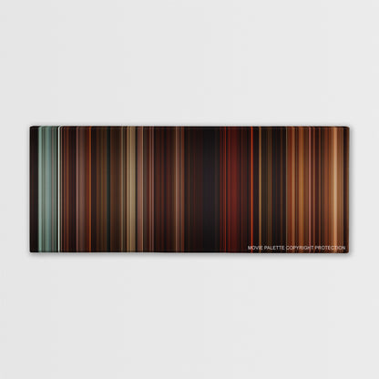 Gangs of New York color palette canvas print: thousands of thin vertical stripes of color