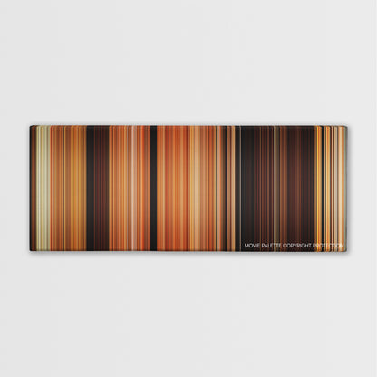 Coherence color palette canvas print: thousands of thin vertical stripes of color
