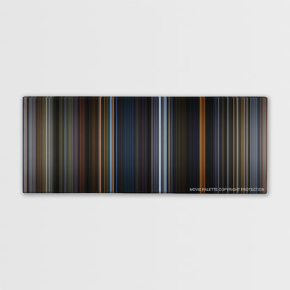 Fantastic Beasts and Where to Find Them color palette canvas print: thousands of thin vertical stripes of color
