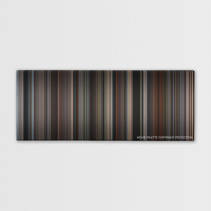 The Life of David Gale color palette canvas print: thousands of thin vertical stripes of color