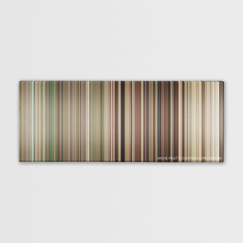 Death at a Funeral color palette canvas print: thousands of thin vertical stripes of color