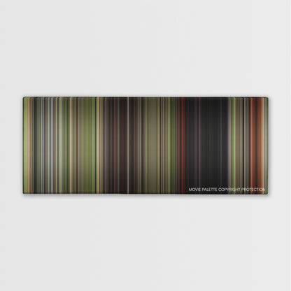 Wrong Turn color palette canvas print: thousands of thin vertical stripes of color