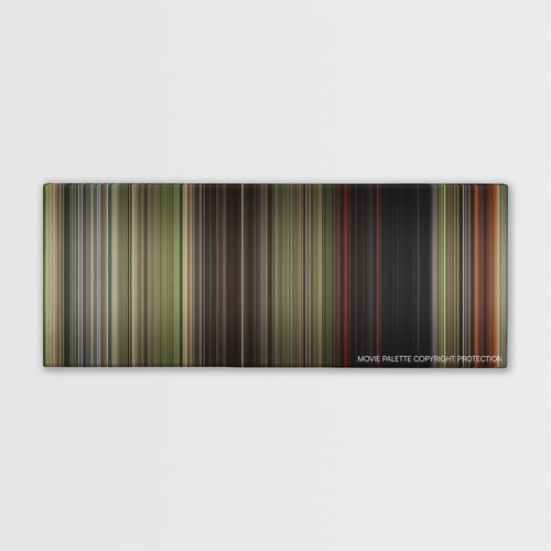 Wrong Turn color palette canvas print: thousands of thin vertical stripes of color
