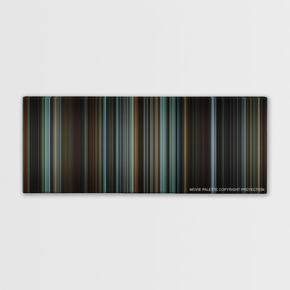 The Hunger Games: Mockingjay - Part 1 color palette canvas print: thousands of thin vertical stripes of color