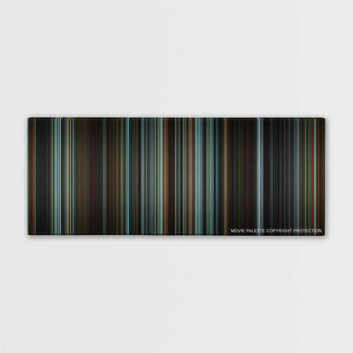 The Hunger Games: Mockingjay - Part 1 color palette canvas print: thousands of thin vertical stripes of color