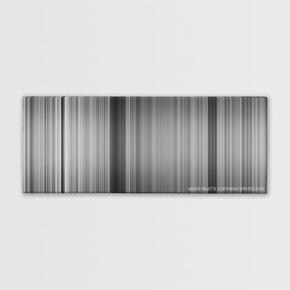 Witness for the Prosecution color palette canvas print: thousands of thin vertical stripes of color