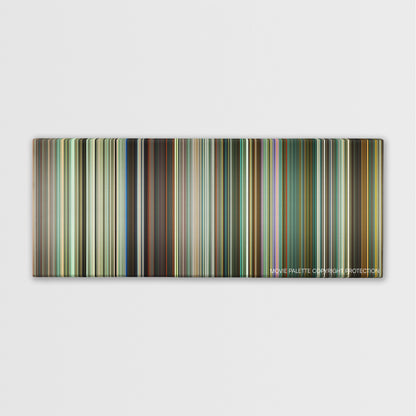 Trance color palette canvas print: thousands of thin vertical stripes of color