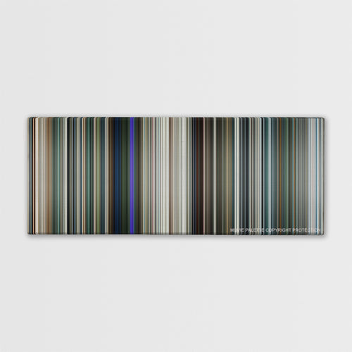 Elysium color palette canvas print: thousands of thin vertical stripes of color