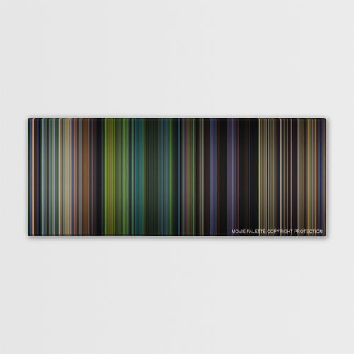 Tropic Thunder color palette canvas print: thousands of thin vertical stripes of color