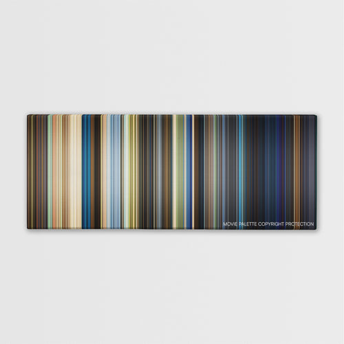 Homefront color palette canvas print: thousands of thin vertical stripes of color