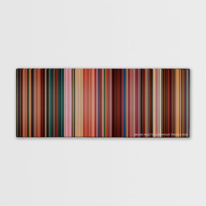 Wreck-It Ralph color palette canvas print: thousands of thin vertical stripes of color