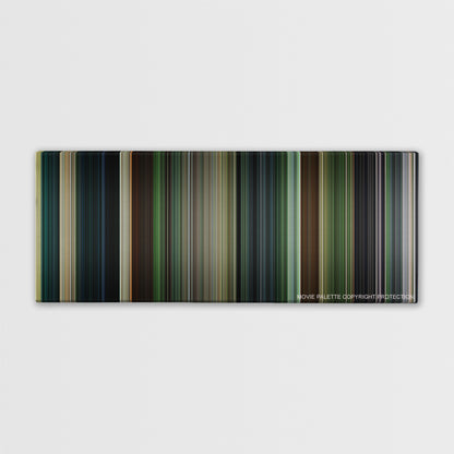 Platoon color palette canvas print: thousands of thin vertical stripes of color