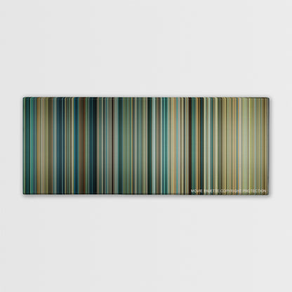 Transformers: Revenge of the Fallen color palette canvas print: thousands of thin vertical stripes of color