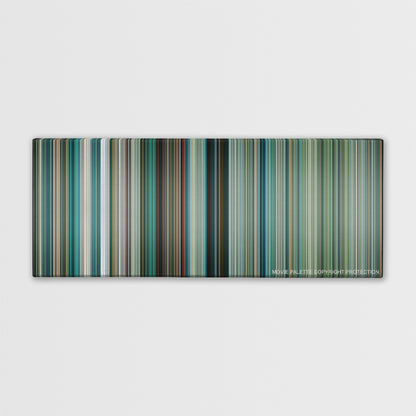 Transformers: Dark of the Moon color palette canvas print: thousands of thin vertical stripes of color