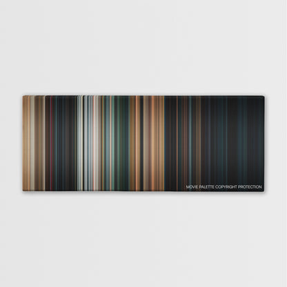 Halloween color palette canvas print: thousands of thin vertical stripes of color