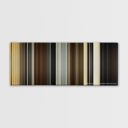 Spectre color palette canvas print: thousands of thin vertical stripes of color