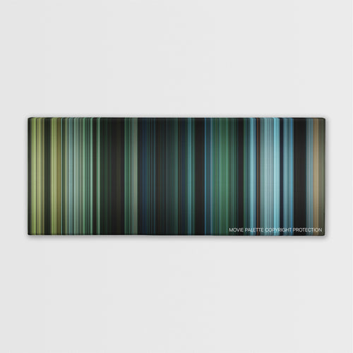 Triple Frontier color palette canvas print: thousands of thin vertical stripes of color