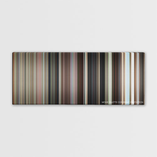 Wild Things color palette canvas print: thousands of thin vertical stripes of color