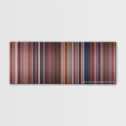 Spy Kids color palette canvas print: thousands of thin vertical stripes of color