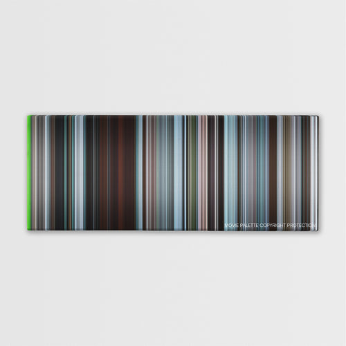 The Jacket color palette canvas print: thousands of thin vertical stripes of color