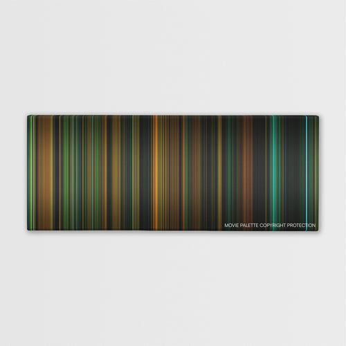 Green Room color palette canvas print: thousands of thin vertical stripes of color