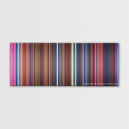 Hotel Transylvania 2 color palette canvas print: thousands of thin vertical stripes of color