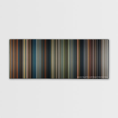 King Kong color palette canvas print: thousands of thin vertical stripes of color