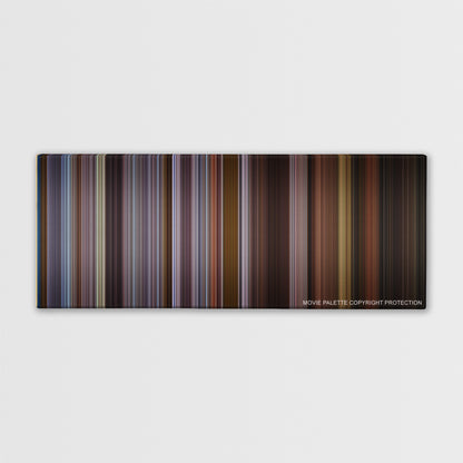 Training Day color palette canvas print: thousands of thin vertical stripes of color