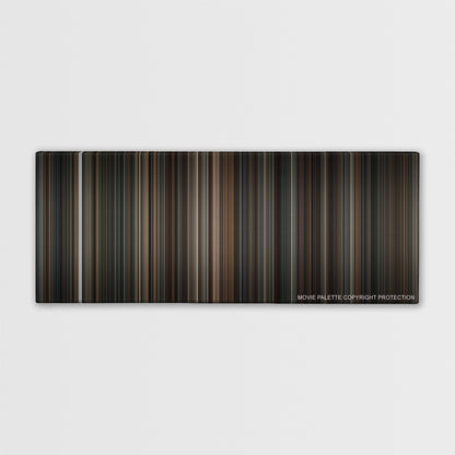 American Gangster color palette canvas print: thousands of thin vertical stripes of color