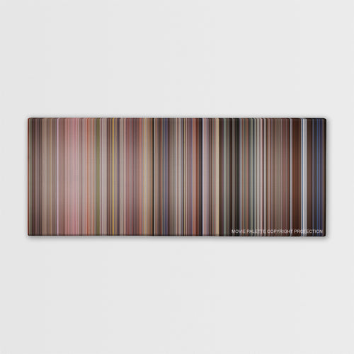 Die Hard with a Vengeance color palette canvas print: thousands of thin vertical stripes of color
