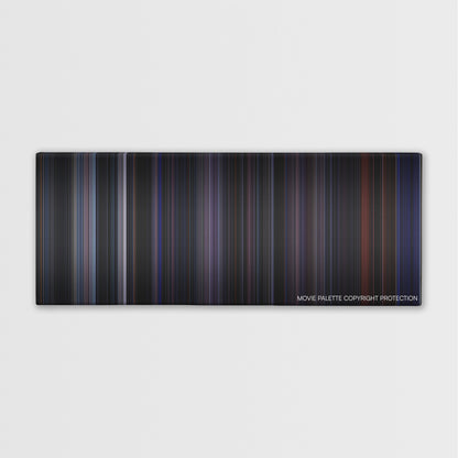 Doom color palette canvas print: thousands of thin vertical stripes of color