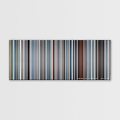 The Big Short color palette canvas print: thousands of thin vertical stripes of color