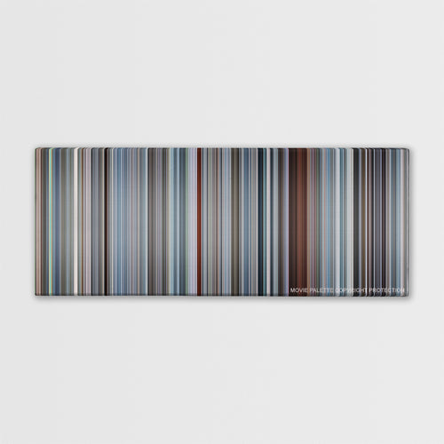 The Big Short color palette canvas print: thousands of thin vertical stripes of color