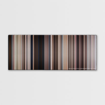 Monty Python's Life of Brian color palette canvas print: thousands of thin vertical stripes of color