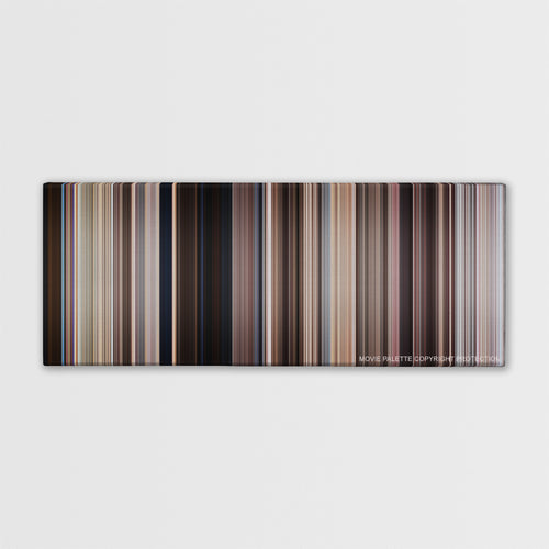 Monty Python's Life of Brian color palette canvas print: thousands of thin vertical stripes of color