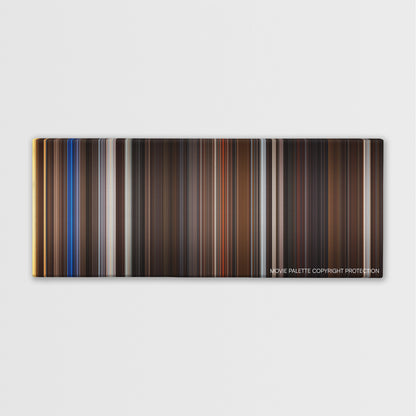 Night at the Museum: Secret of the Tomb color palette canvas print: thousands of thin vertical stripes of color