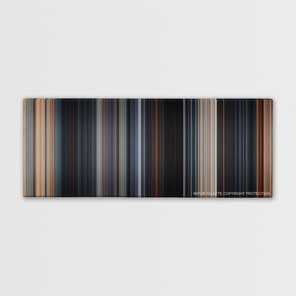 Fast & Furious 6 color palette canvas print: thousands of thin vertical stripes of color