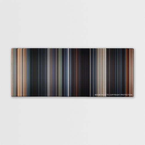 Fast & Furious 6 color palette canvas print: thousands of thin vertical stripes of color