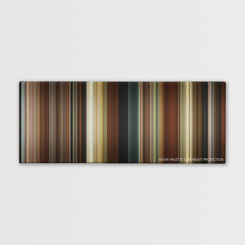 Seeking a Friend for the End of the World color palette canvas print: thousands of thin vertical stripes of color