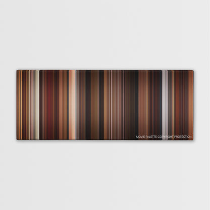 Sex Tape color palette canvas print: thousands of thin vertical stripes of color