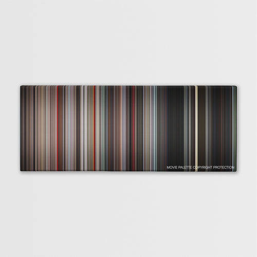 The Omen color palette canvas print: thousands of thin vertical stripes of color