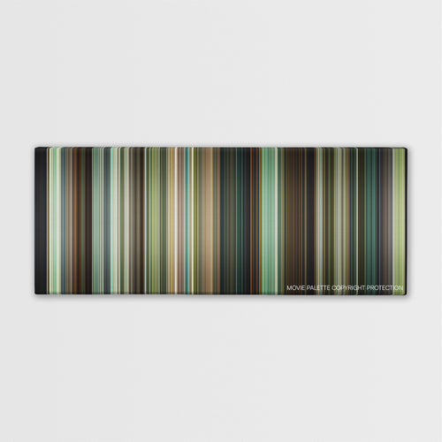 Out of the Furnace color palette canvas print: thousands of thin vertical stripes of color