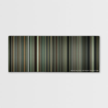 Moneyball color palette canvas print: thousands of thin vertical stripes of color